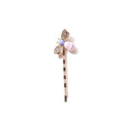 Mollettina Ape Rosa e Viola per Capelli | Idea Regalo Bambina