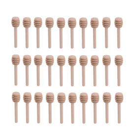 Bâtonnets à miel en bois - lot de 30 pièces