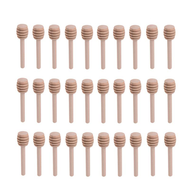 Bâtonnets à miel en bois - lot de 30 pièces