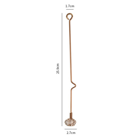 Cuillère en acier pour le miel disponible - rose