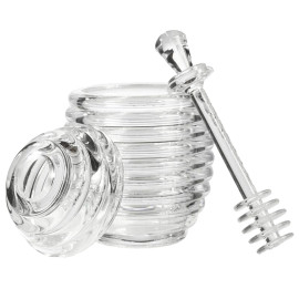 Pot à miel en forme de ruche verre transparent