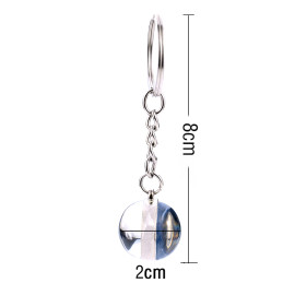Porte-clés boule en plastique transparent - 7 modèles d'abeilles - dimensions