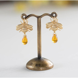 Orecchini Ape Donna con Goccia di Miele | Idea Regalo Originale