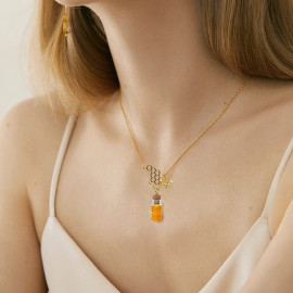 Collana Ape: Ciondolo Vasetto di Miele & Charms Dorati!