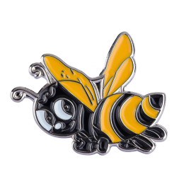 Pins abeille malicieuse