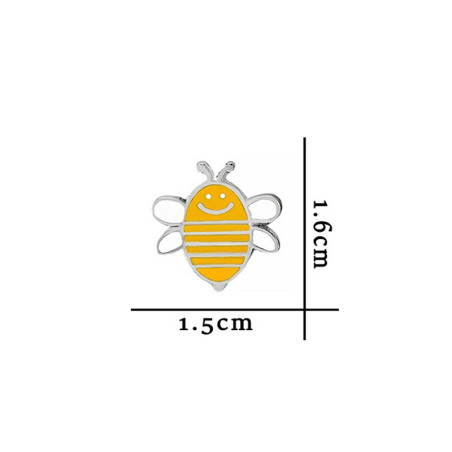 détails Pins bébé abeille cœur blanc twin