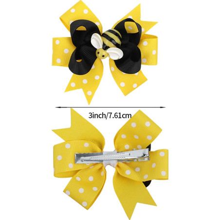 dimensions Accessoire de cheveux  une barrette abeille