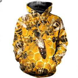 Hoodie street abeilles vénères en 3D
