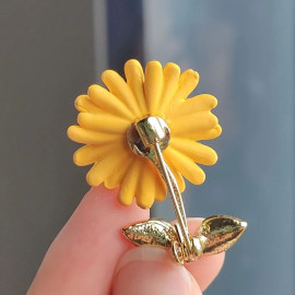 Vue arrière Broche tournesol