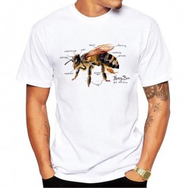 Tshirt anatomie abeille realiste pour homme