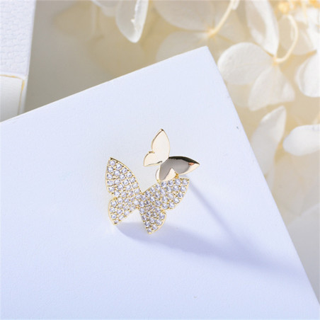 Magnifique Broche Double Papillons