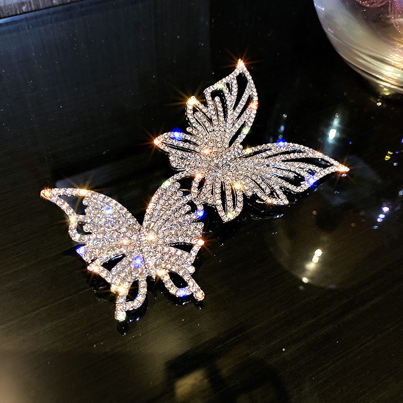 Spilla Doppia Farfalla con Strass | Idea Regalo Donna Unica