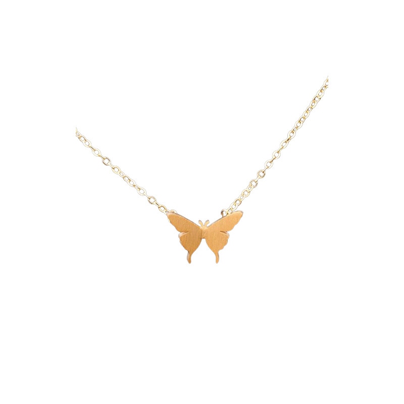 Collier papillon plaqué Or