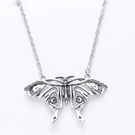 détails Collier papillon de Nuit Vintage