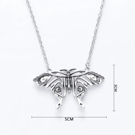 dimensions Collier papillon de Nuit Vintage