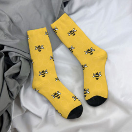 Chaussette abeille Joliee petites abeilles volantes Couleur Jaune
