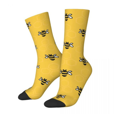Chaussette abeille Joliee petites abeilles volantes Couleur Jaune