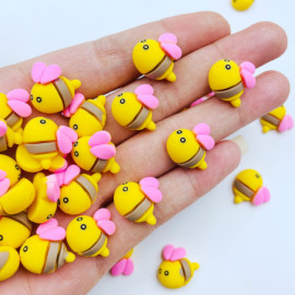 Décoration Abeille Adorable Petites Abeille en Résine - Lot de 20 pièces