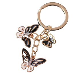 Portachiavi con 3 Farfalle | Idea Regalo Donna Originale