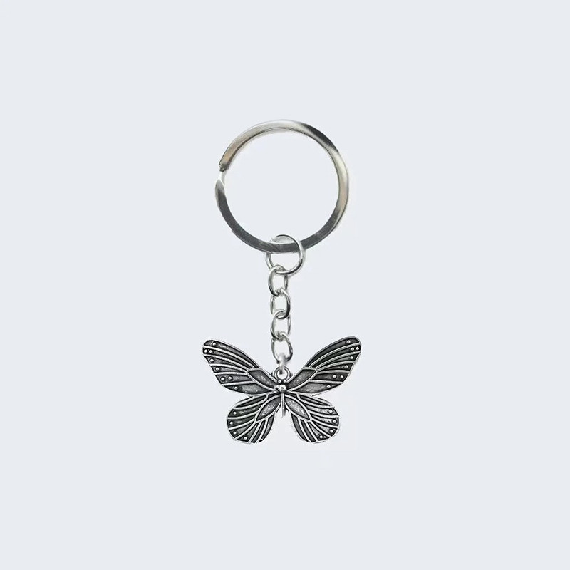 Porte-clés papillon Cœur de papillon