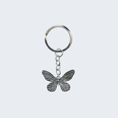 Porte-clés papillon Cœur de papillon