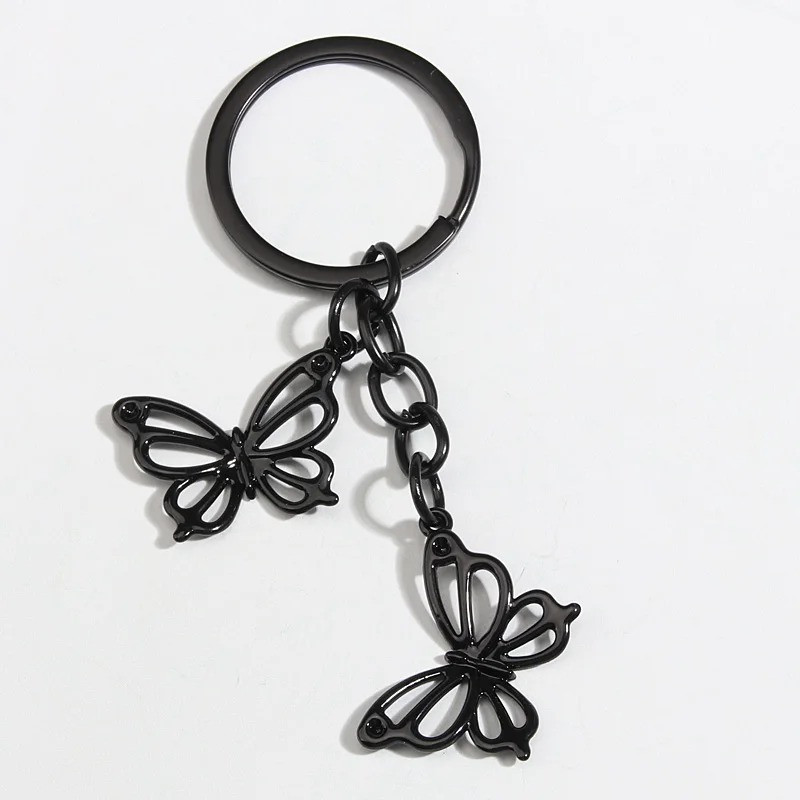 Porte-Clés Papillon Gothiques - Grands Papillions Noir - modèle 1