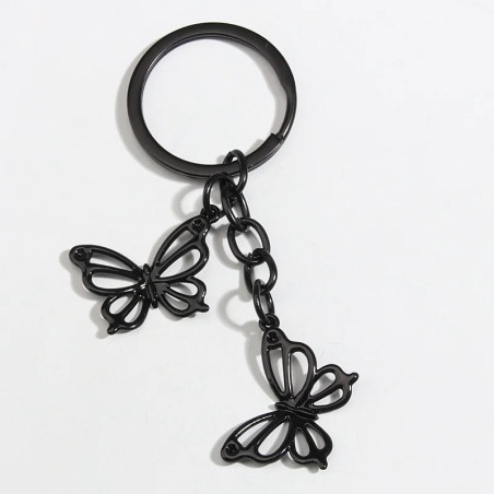 Porte-Clés Papillon Gothiques - Grands Papillions Noir - modèle 1