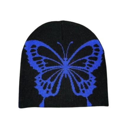 Bonnet Papillon Vintage - Couleur Bleu