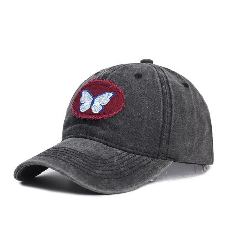 Casquettes de baseball à Broderie Papillon - Couleur Noir