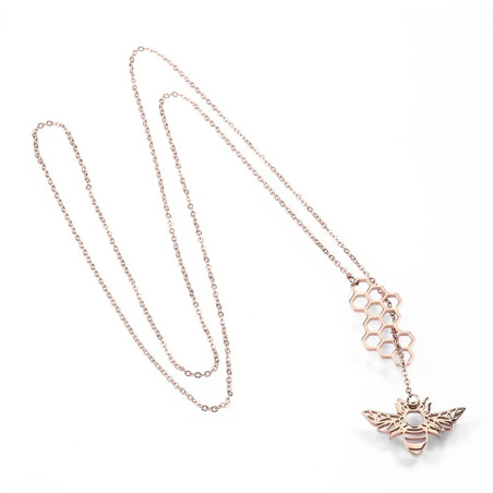 Longueur de la chaîne Pendentif abeille géométrique