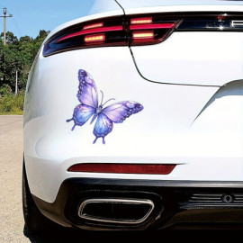 Sticker Papillon Violet en PVC - Violet