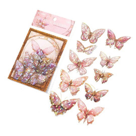 Adesivi Murali Farfalla 3D | Set 20 Pezzi Scintillanti