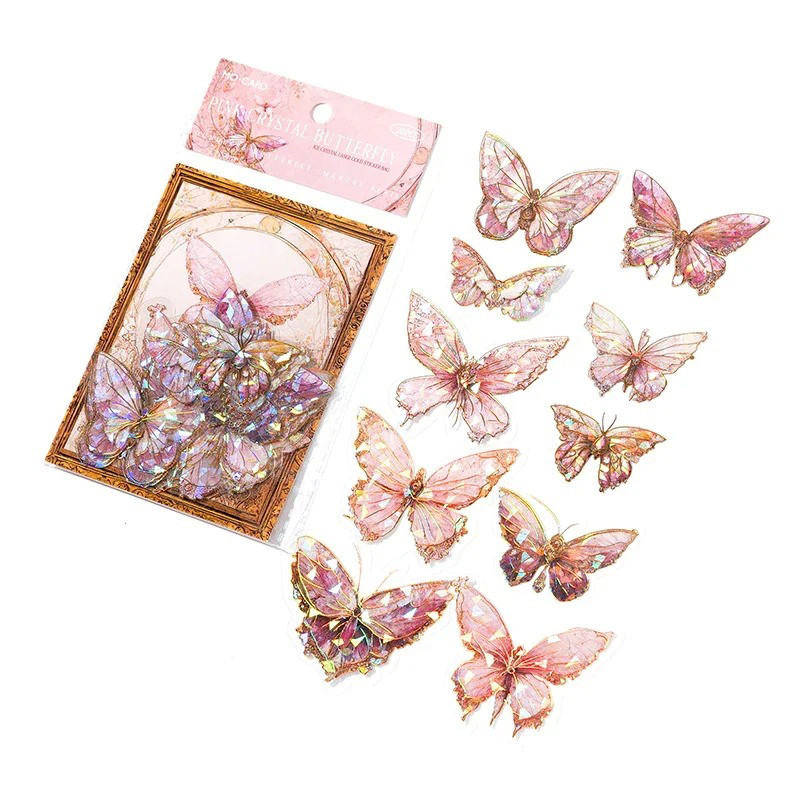 Adesivi Murali Farfalla 3D | Set 20 Pezzi Scintillanti
