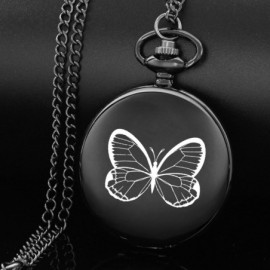 Montre de Poche Papillon à Quartz Design Grand Papillon Stylé
