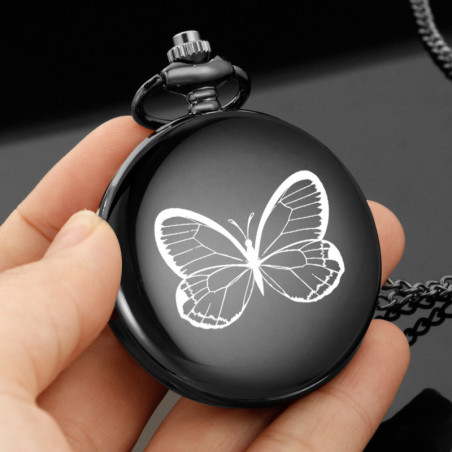 Désign de la Montre de Poche Papillon à Quartz Design Grand Papillon Stylé