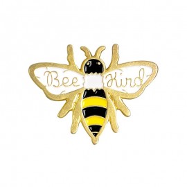 Set 2 Spille Ape Smaltate - Save the Bees & Bee Kind