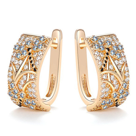 Détails des Boucles d'oreilles Libéllule en Or étincelant