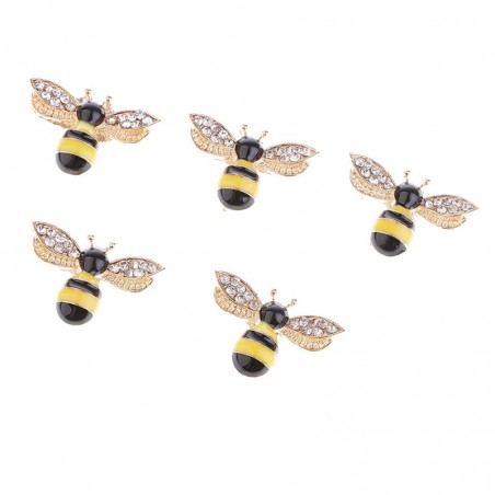Décorations de Scrapbooking en forme d'abeille 5 pièces