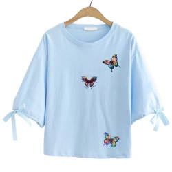 Écussons Papillons Colorés Thermocollants - 7 cm x 7 cm - Lot de 9 pièces