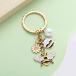 Porte-clés Abeille "Butinage Joyeux"