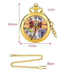 Dimensions Montre Libéllule Montre à Collier Libéllule à quartz - 2 couleurs au choix !