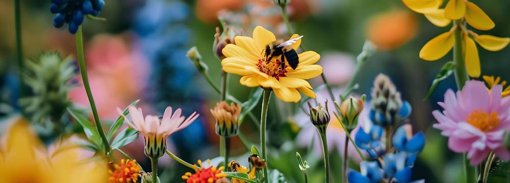 Decorazione giardino ape, casette per api e deco