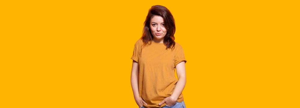 T-shirt ape donna: cotone, taglio aderente, motivo natura