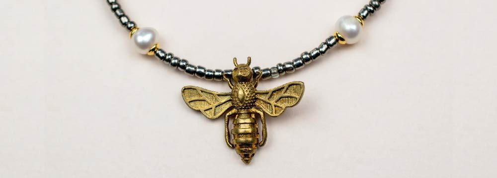 Collana ape e ciondolo: argento, placcato oro, regalo